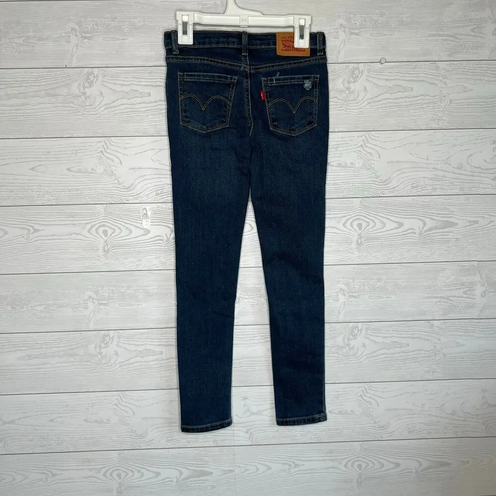 Levi's 710 super skinny distressed jeans girls' size 8
